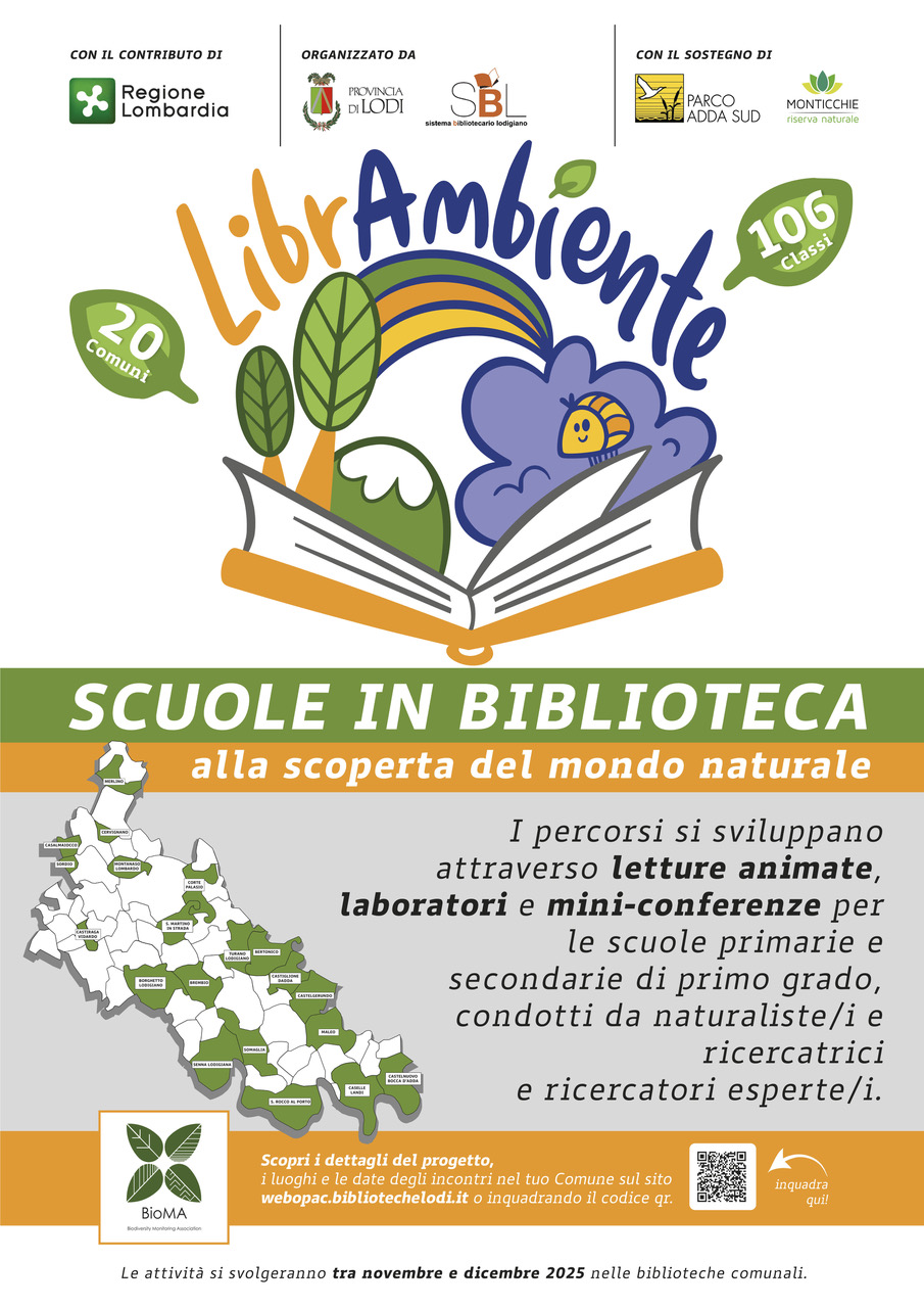 Librambiente: scuole in biblioteca Corte Palasio 30 ottobre 2025