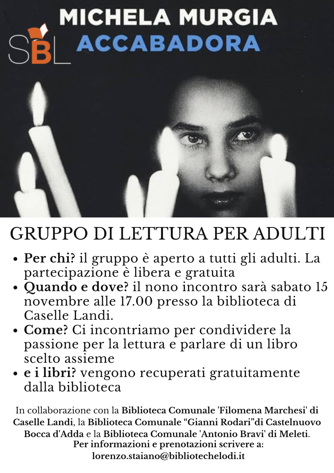 Gruppo di lettura novembre 2025 caselle landi