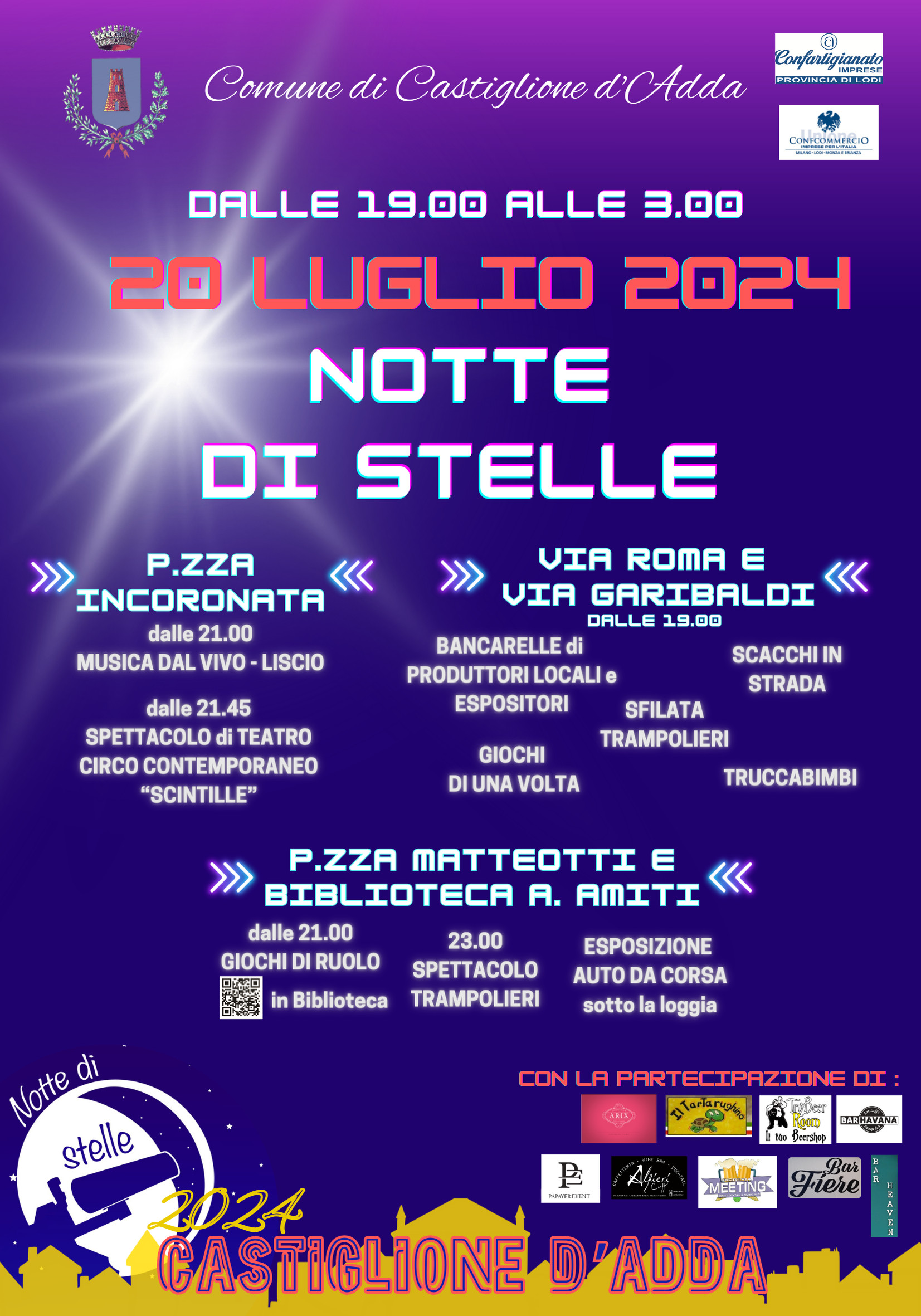 Notte Bianca Castiglione 2024
