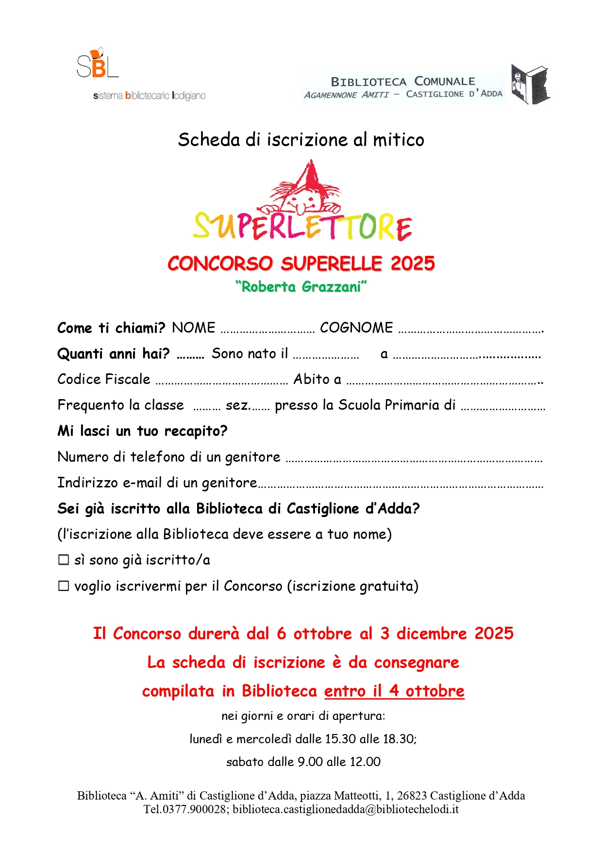 Concorso Superelle 2025