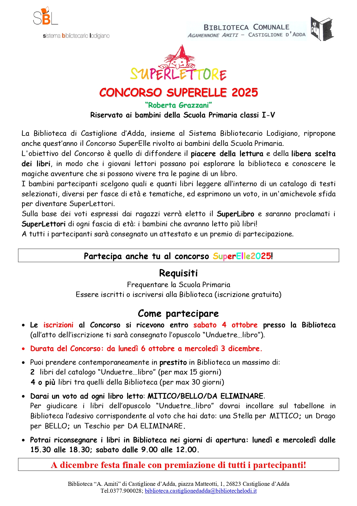 Concorso Superelle 2025